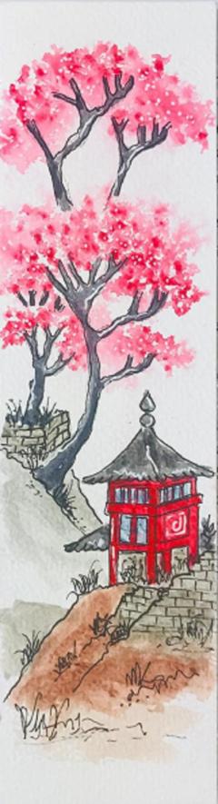 Semn de carte handmade - Sakura