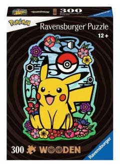 Puzzle din lemn 300 piese - Pokemon - Pikachu