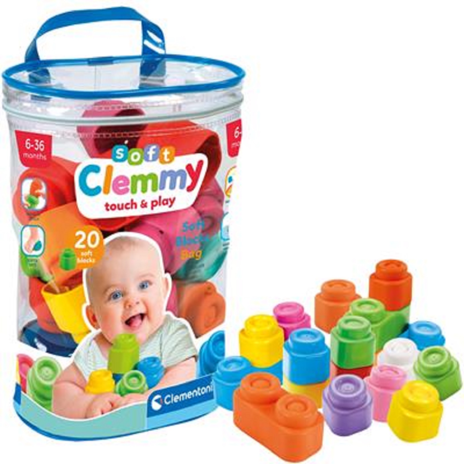 Set 20 cuburi - Soft Clemmy - Clementoni