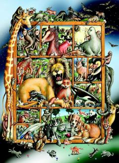Puzzle 100 piese - Animale