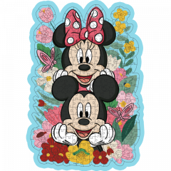 Puzzle lemn 300 piese - Disney - Minnie si Mickey