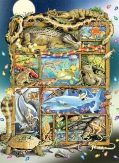 Puzzle 200 piese - Reptile