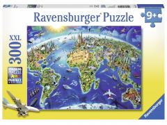 Puzzle 300 piese - Harta lumii