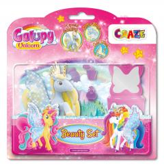 Set figurina cu accesorii - Galupy - Beauty Set - Unicorn