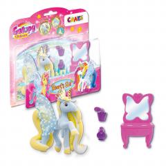 Set figurina cu accesorii - Galupy - Beauty Set - Unicorn