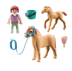Set joaca - Copil cu ponei si manz