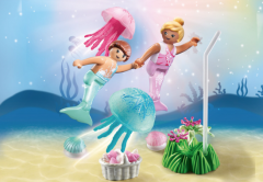Set figurine - Copii sirene cu meduze