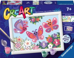 Set pictura pe numere - Creart - Fluturi fericiti