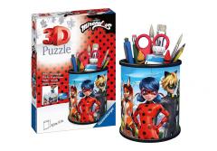 Puzzle 3D 54 piese - Suport pixuri - Miraculous