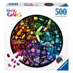 Puzzle 500 piese - Circle of Colors - Cerc insecte