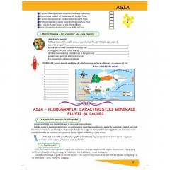 Geografie - continentele extraeuropene - caiet pentru clasa a VII-a