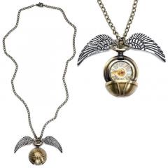 Lant cu pandantiv Harry Potter - Golden Snitch 3D