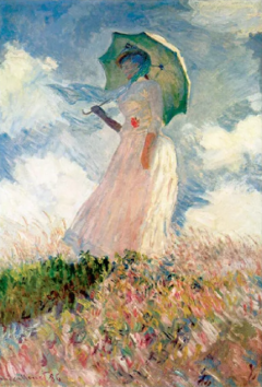 Felicitare Oscar-Claude Monet - Woman with a parasol