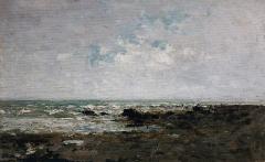 Felicitare Nicolae Grigorescu - Tarmul marii in Britania