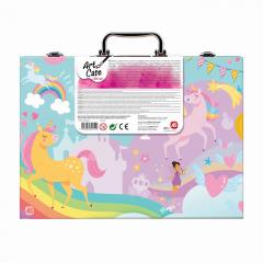 ART CASE SET DE DESEN DELUXE CU 100 DE ACCESORII UNICORN