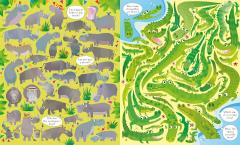 Usborne Book and Jigsaw At the Zoo