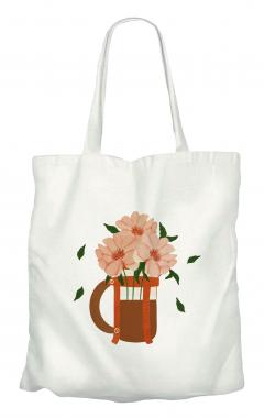 Tote bag - Coffee and Flowers