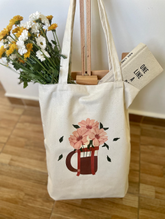 Tote bag - Coffee and Flowers