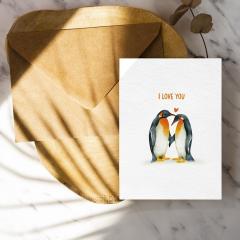 Felicitare - Penguin Love