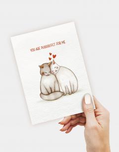 Felicitare - You Are Purrrfect for Me