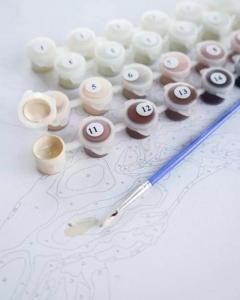 Set pictura pe numere - Apus stralucitor 40x50 cm