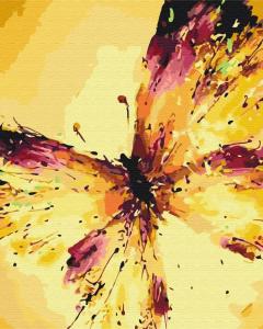 Pictura pe numere - Fluture in zbor, 40x50 cm