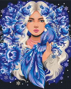 Pictura pe numere - Simbol de iarna, 40x50 cm