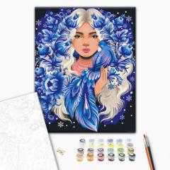 Pictura pe numere - Simbol de iarna, 40x50 cm