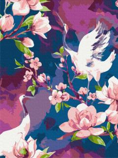 Pictura pe numere - Cantec de cocor, 30x40 cm