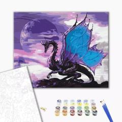 Set pictura pe numere - Dragon serafic 40x50 cm
