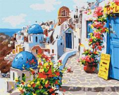 Pictura pe numere - Vara in Santorini, 40x50 cm