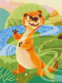 Pictura pe numere - Nevastuica dansatoare, 30x40 cm