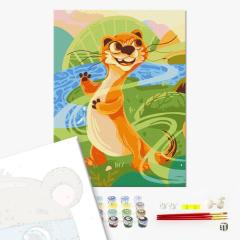 Pictura pe numere - Nevastuica dansatoare, 30x40 cm