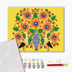 Pictura pe numere - Vestitorii primaverii, 60x50 cm