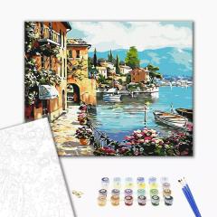 Pictura pe numere - Vara la malul marii ,50x40 cm