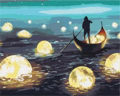 Pictura pe numere - Plimbare selenara, 50x40 cm