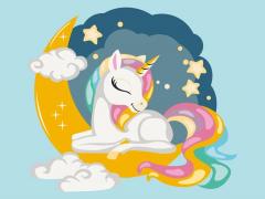 Pictura pe numere - Unicornul curcubeu, 40x30cm