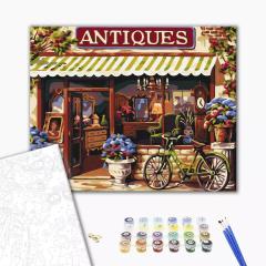 Pictura pe numere - Magazin de antichitati, 50x40 cm