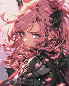 Pictura pe numere - Printesa razboinica, 40x50 cm