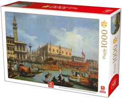 Puzzle 1000 piese - Bucentaur's Return to the Pier