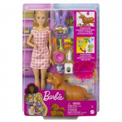 Set papusa Barbie si catelusi