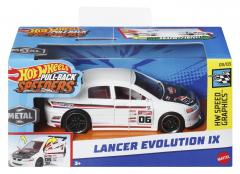 Masinuta - Hot Wheels Pull-Back Speeders - Lancer Evolution IX - HW Speed Graphics