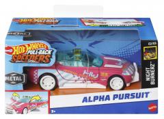 Masinuta - Hot Wheels Pull-Back Speeders - Alpha Pursuit - Night Burnerz