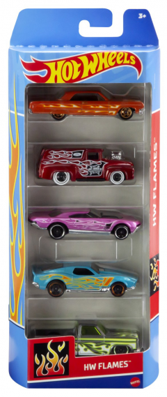 Set 5 masini - Hot Wheels - HW Flames