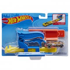 Set de joaca - Hot Wheels - Lansator portabil si masinuta - Albastru