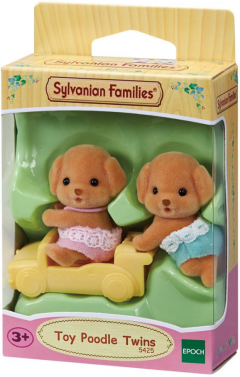 Set 2 figurine - Sylvanian Families - Gemeni Poodle