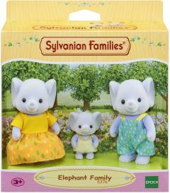 Set 3 figurine - Sylvanian Families - Familia elefanteilor