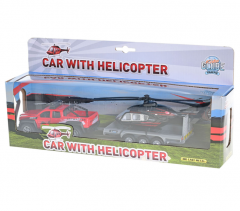 Set masina cu remorca si elicopter