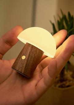 Lampa decorativa - Super Mini Alice Mushroom - Walnut