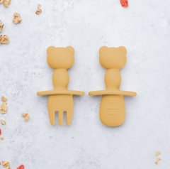 Set 2 tacamuri din silicon - The Little Bear - Honey